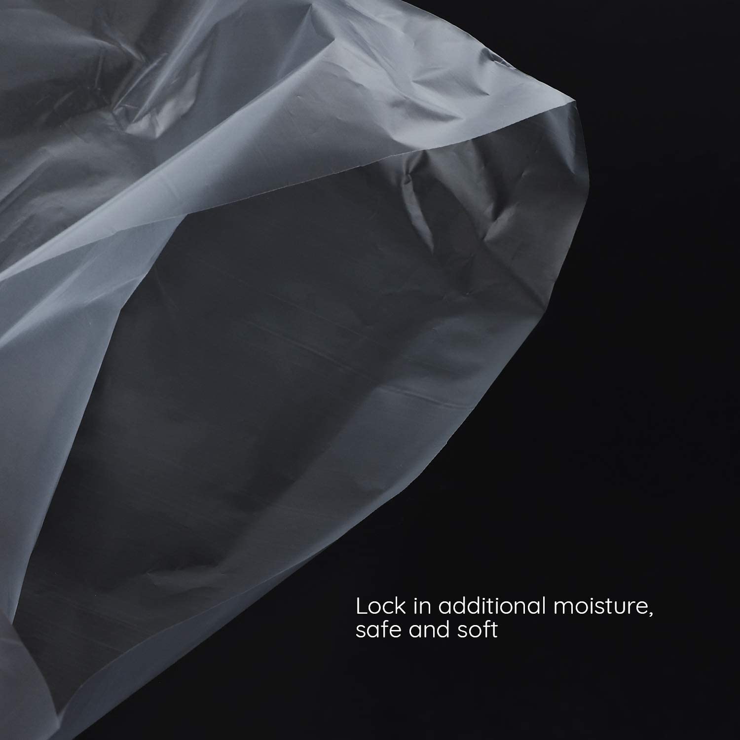 Clear plastic bags for paraffin wax machine treatment with sealing stickers
