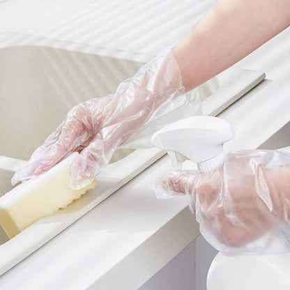 Two hundred count paraffin bath mitt liners being applied over wax