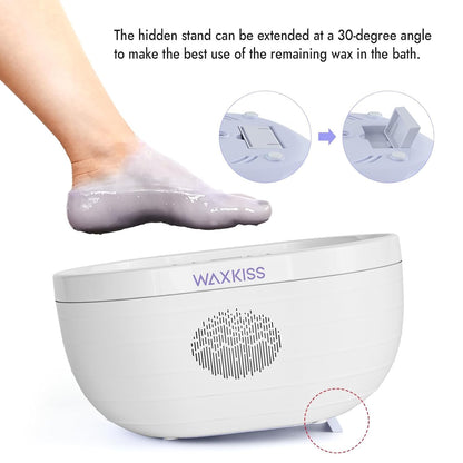 Waxkiss professional hand wax machine control panel and reservation settings