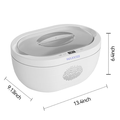 Paraffin wax therapy application on feet for arthritis joint pain relief