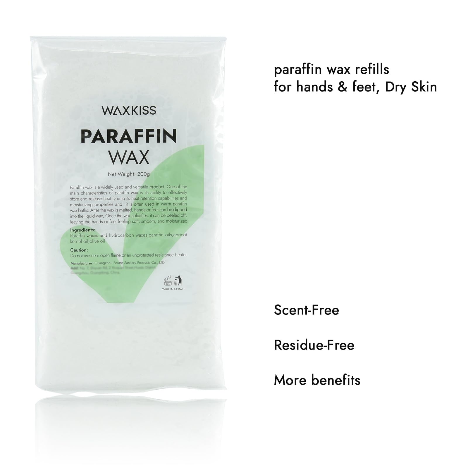 Twelve individual packs of premium wewax paraffin wax blocks for home spa salon therapy