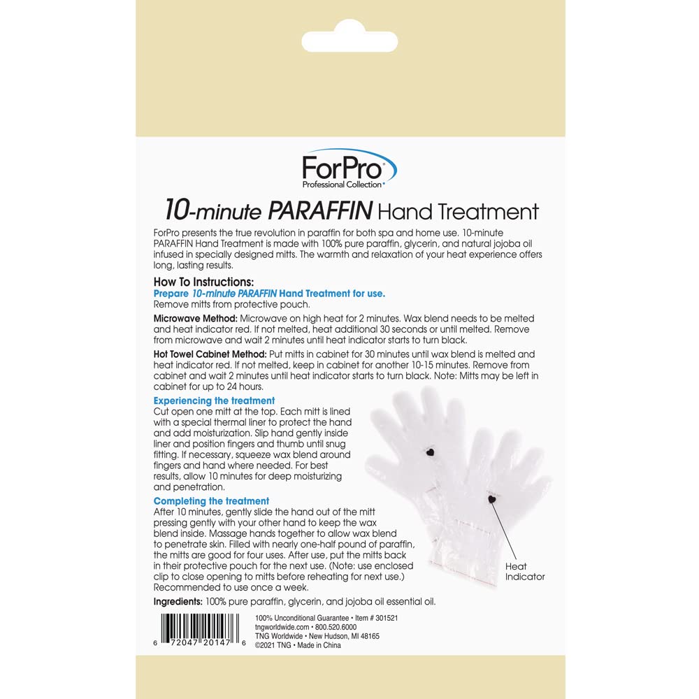 ForPro fragrance free paraffin gloves being heated in a microwave safely.