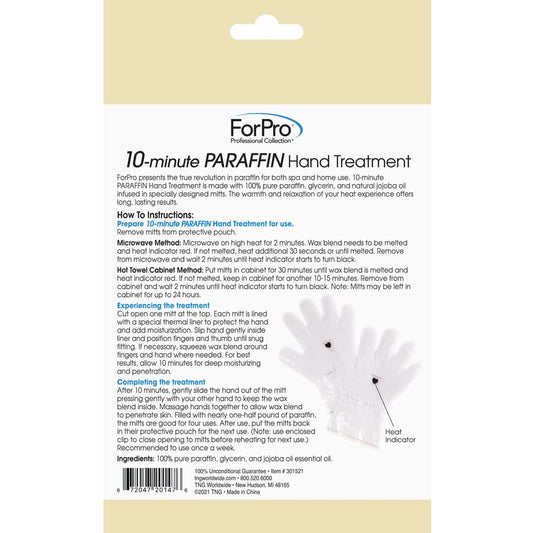 ForPro fragrance free paraffin gloves being heated in a microwave safely.