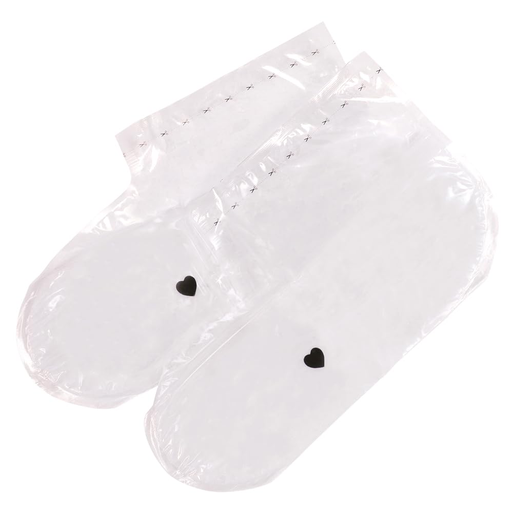 Microwaveable thermal foot treatment socks for deep skin hydration