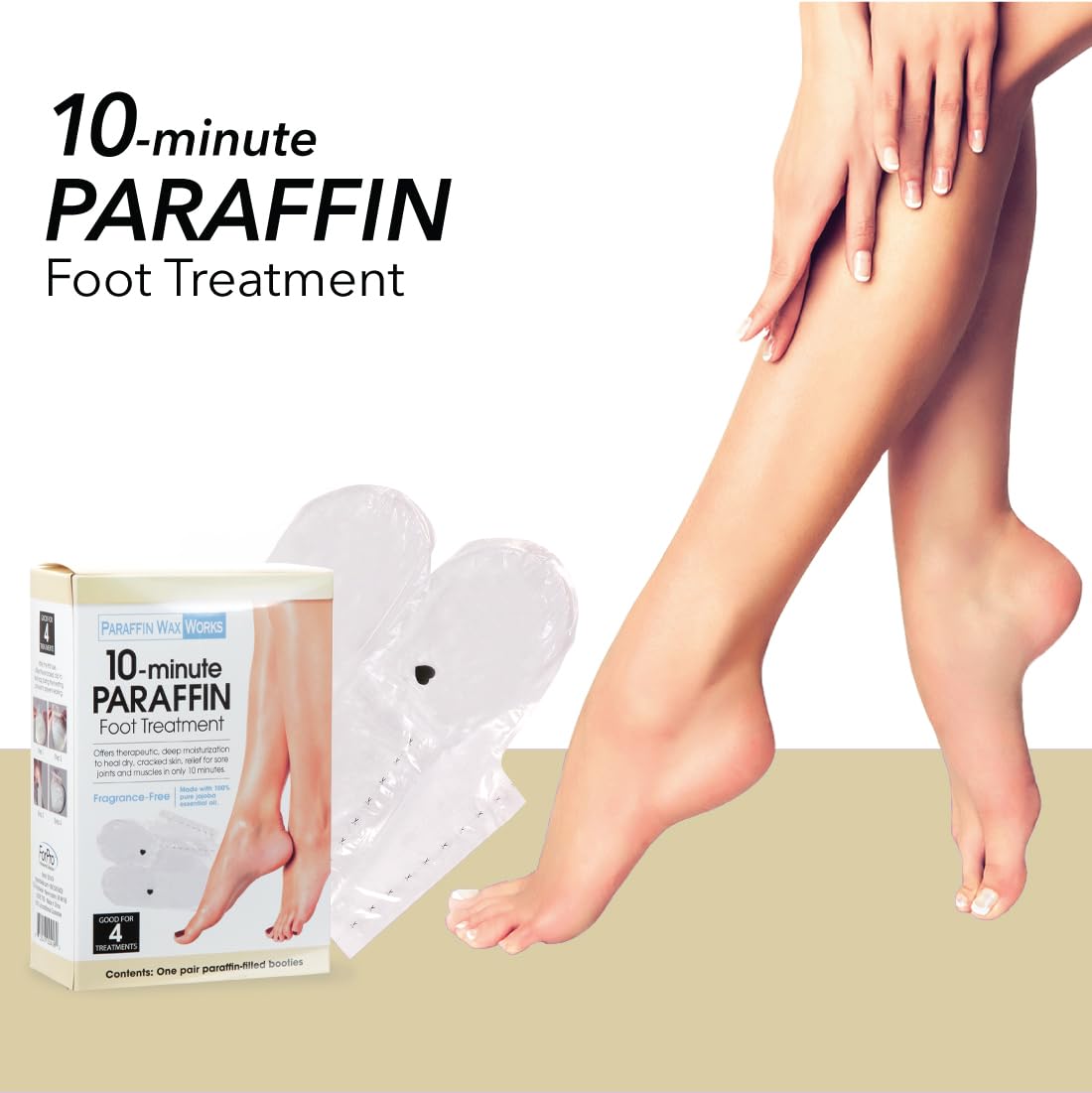 Premium paraffin wax spa treatment package containing one reusable pair