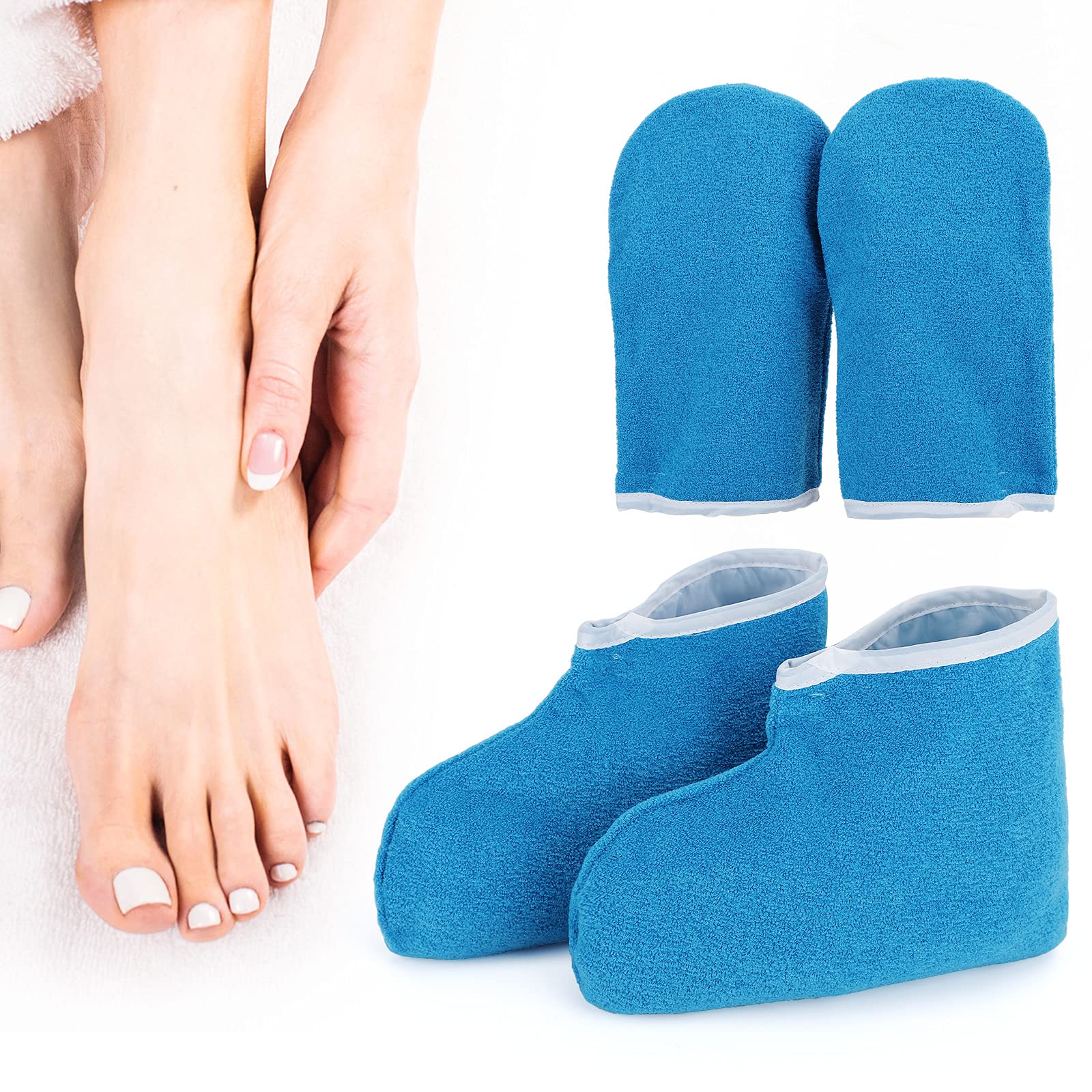 Segbeauty heated spa mittens showing spacious interior design