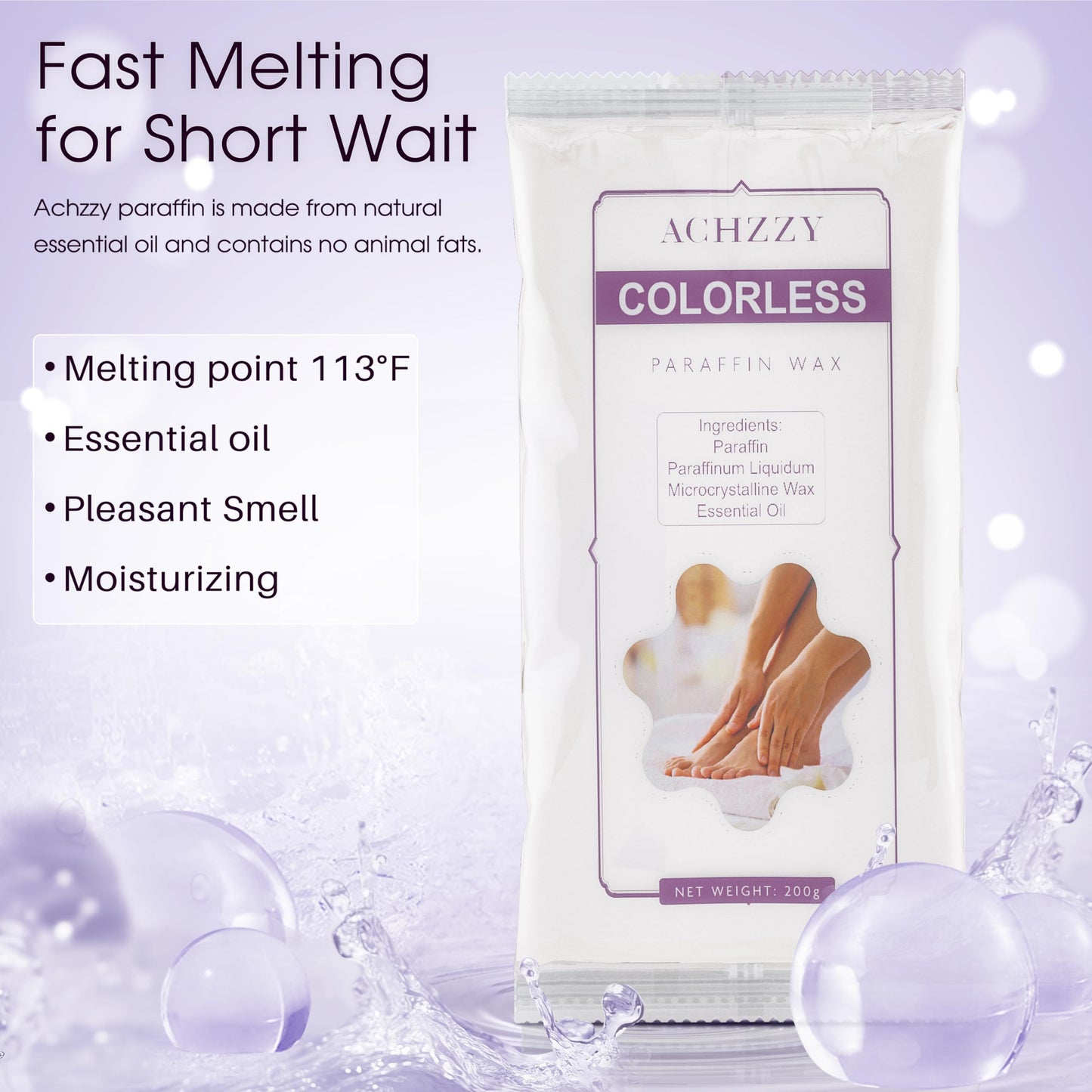 Paraffin wax blocks being melted inside a professional spa warm machine for hand hydration therapy.