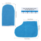 Segbeauty blue thermal gloves and socks set for home skin care