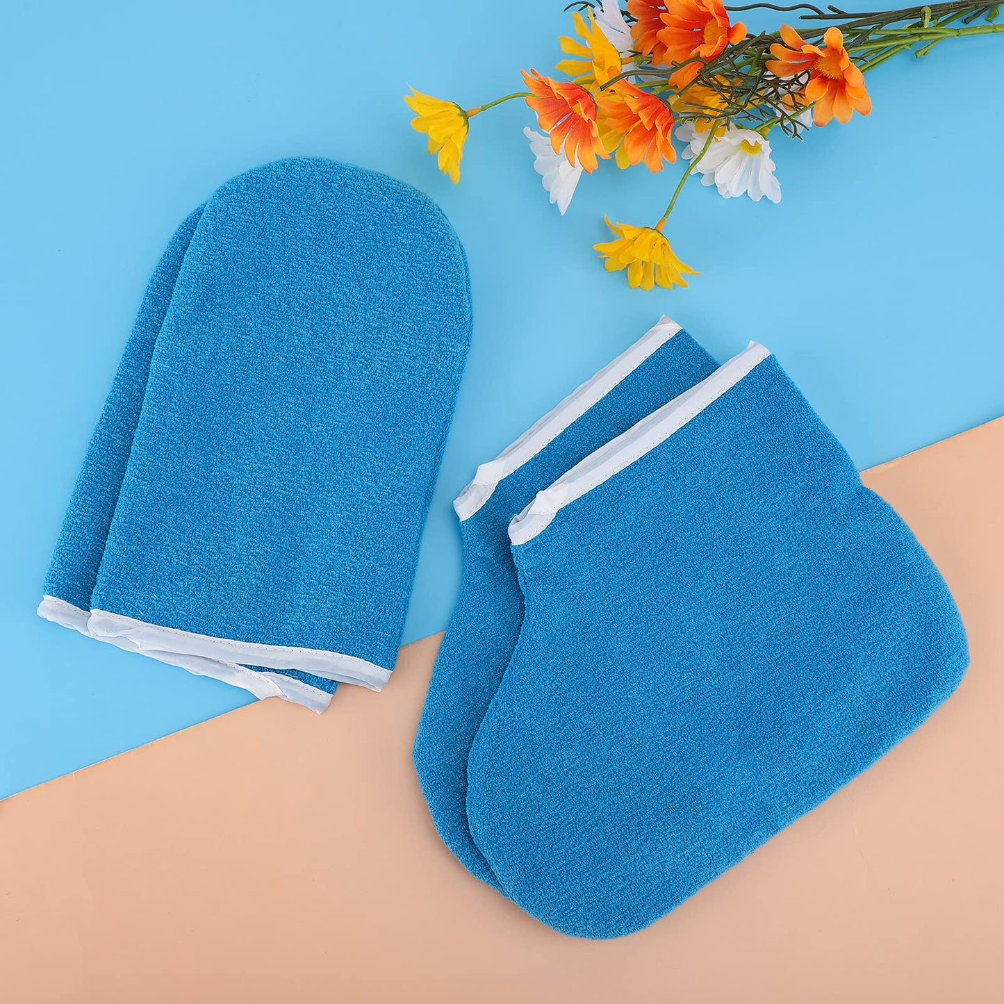 Segbeauty large size hot wax therapy gloves and socks