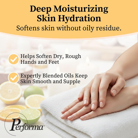 Performa therapeutic paraffin wax beads melting into clear liquid form for arthritis relief.