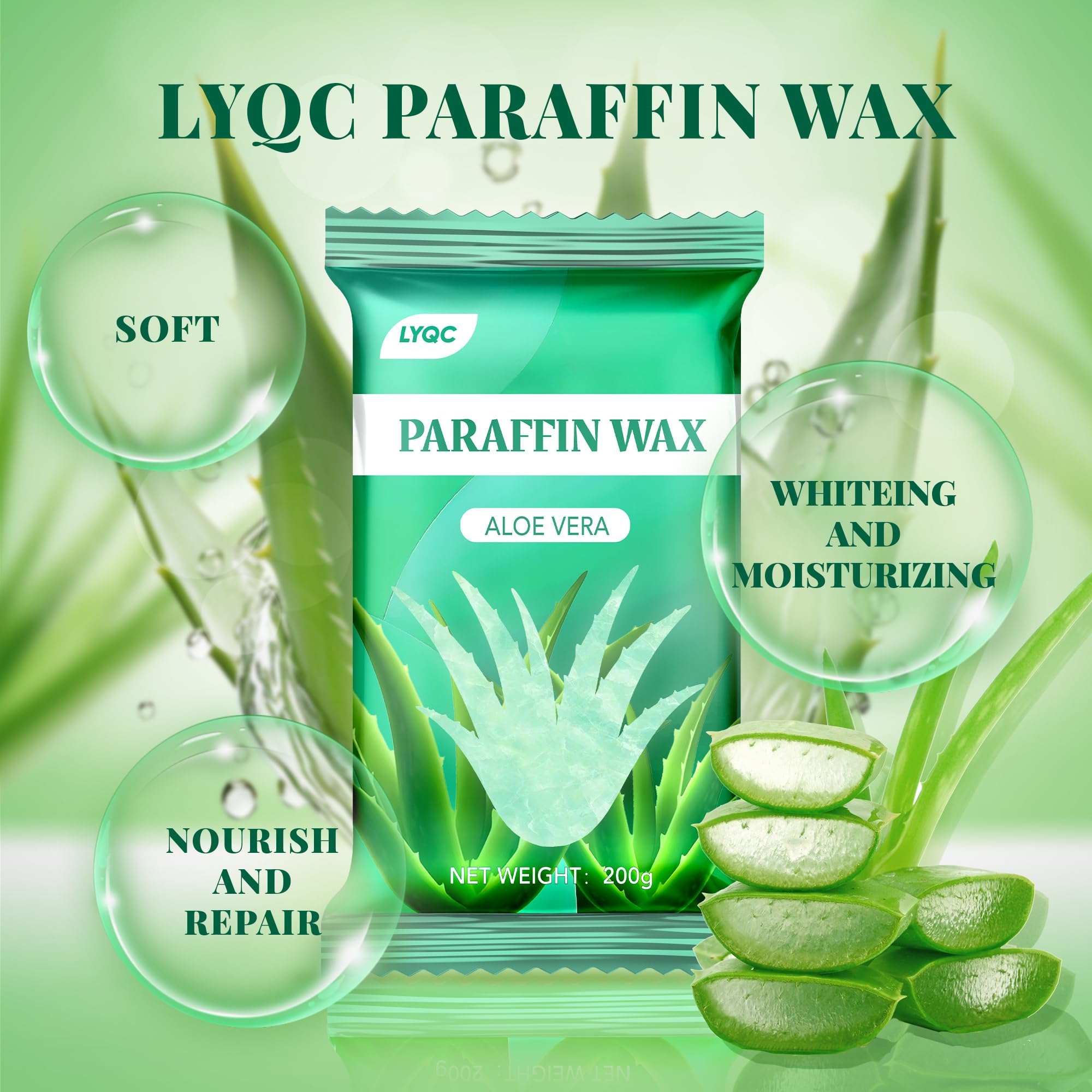 LYQC Paraffin Bath Wax blocks being melted inside a thermal spa machine for hand treatment.