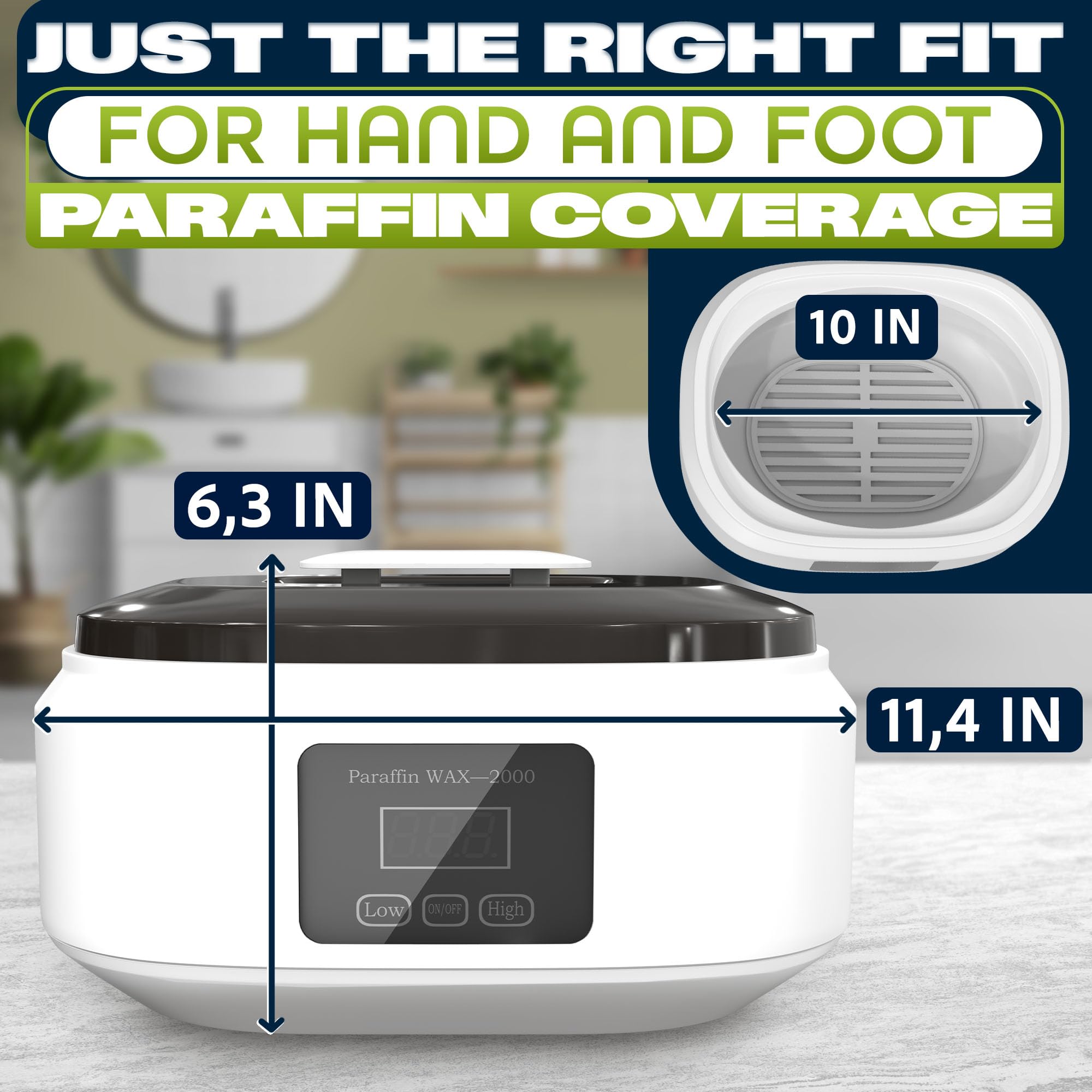 KETAR paraffin bath open top showing three thousand four hundred milliliter aluminum inner tank