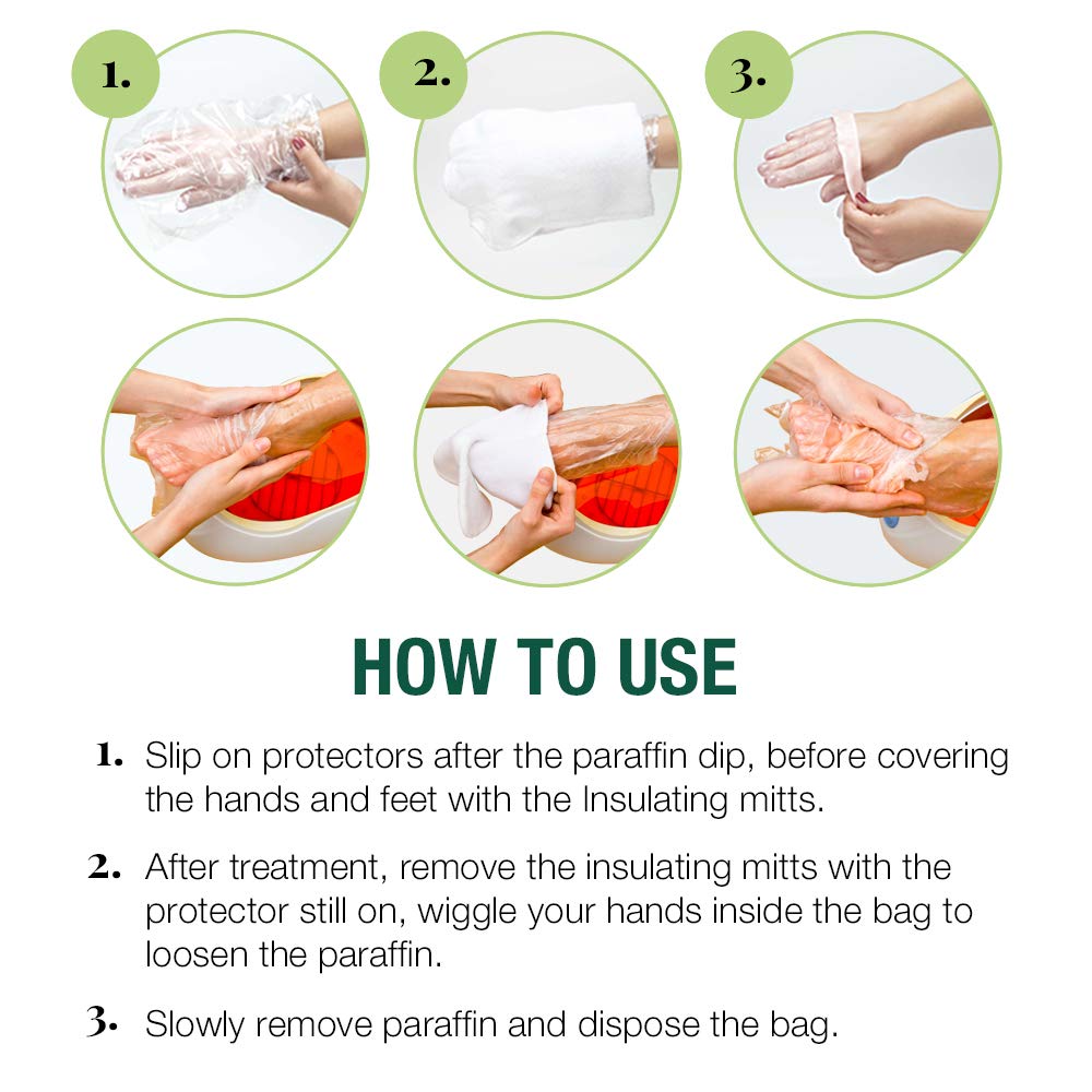 Clean + Easy 100 count paraffin wax bags packaging details and labeling