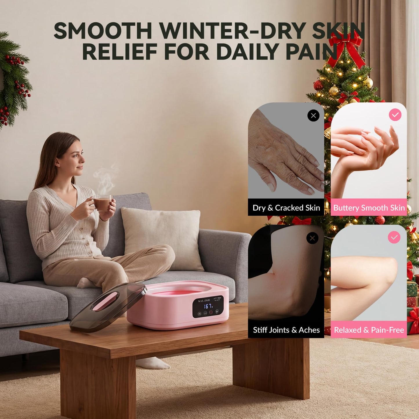 Spacious inner container of the BAOSHISHAN paraffin wax warmer showing deep capacity