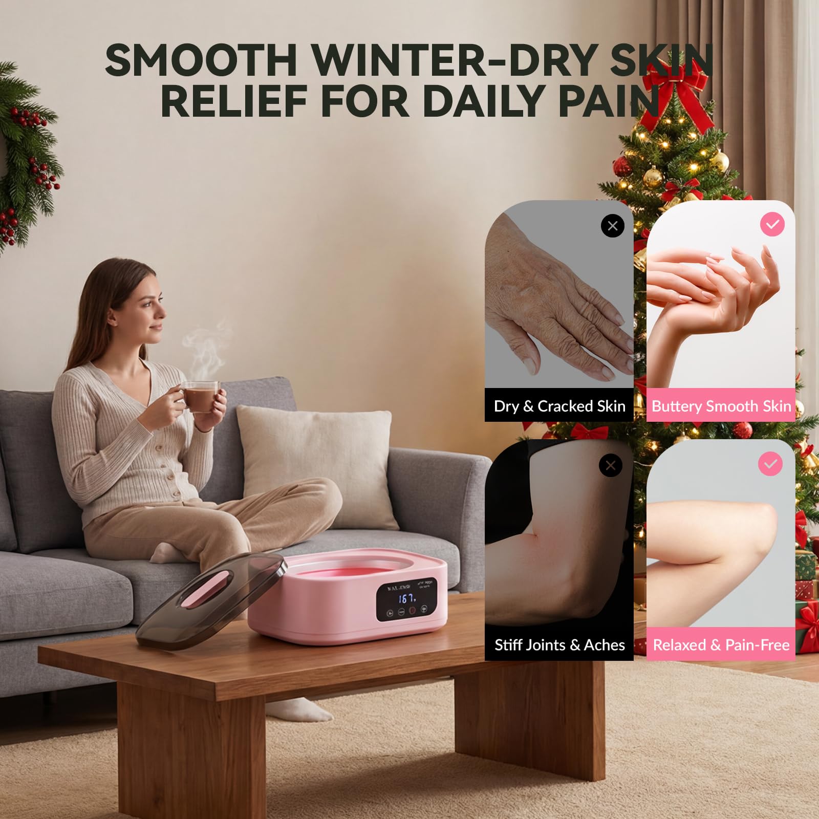 Spacious inner container of the BAOSHISHAN paraffin wax warmer showing deep capacity