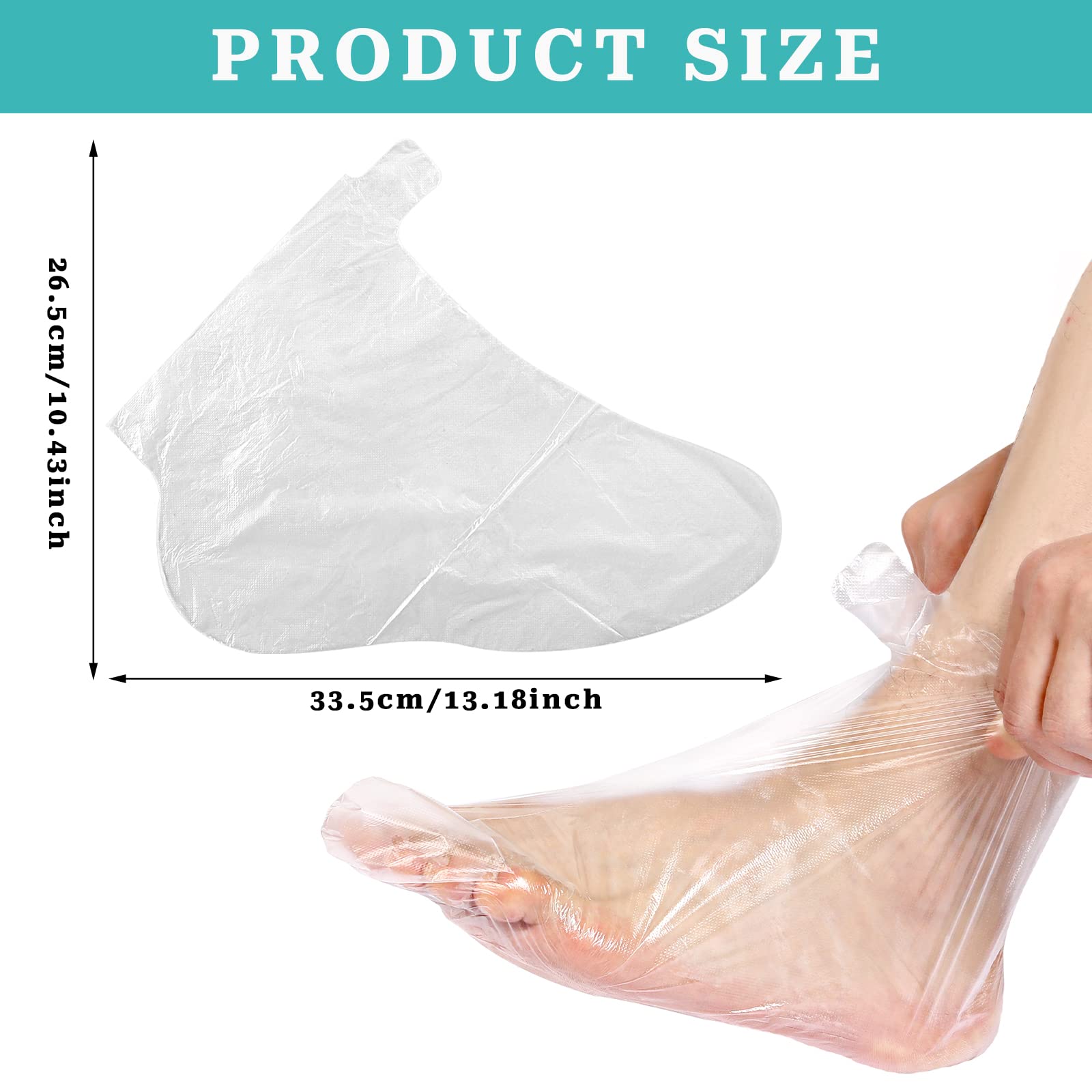 Thickened tear resistant polyethylene material detail of Sliverdew hot wax therapy booties