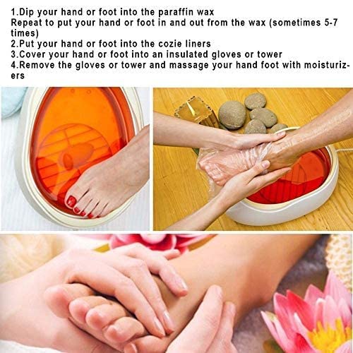 Clear disposable socks protecting skin during cracked heel cream application.