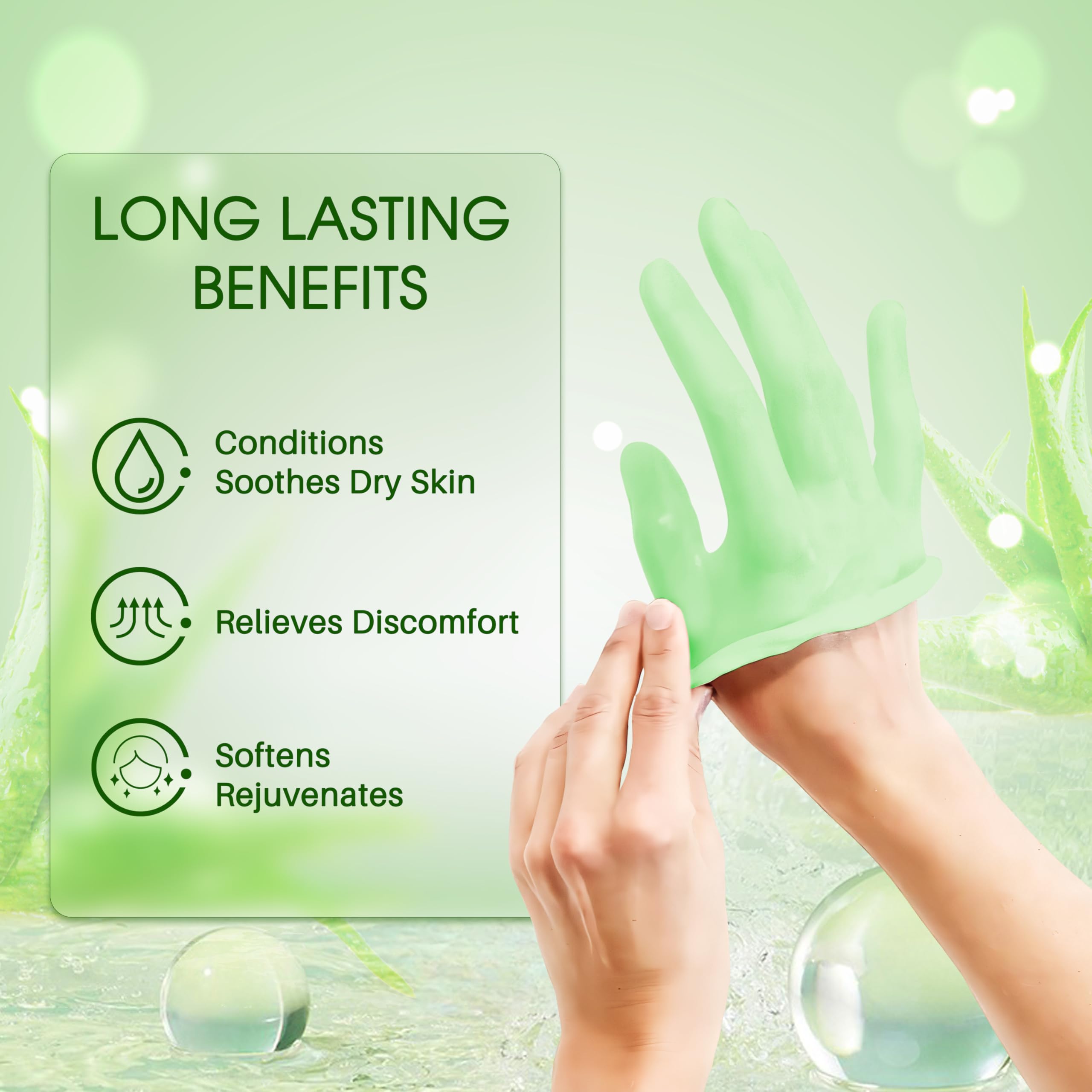 Twelve count pack of premium green aloe vera infused paraffin wax blocks for treating dry skin and cracked heels