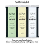 ForPro Nurture Digital Paraffin Bath Kit paraffin wax blocks and thermal mitts