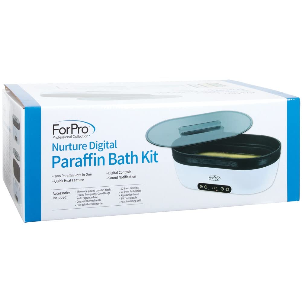 ForPro Nurture Digital Paraffin Bath Kit complete packaging and accessories set