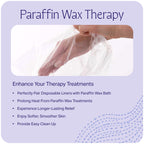 Clear plastic paraffin wax liners for hands and feet