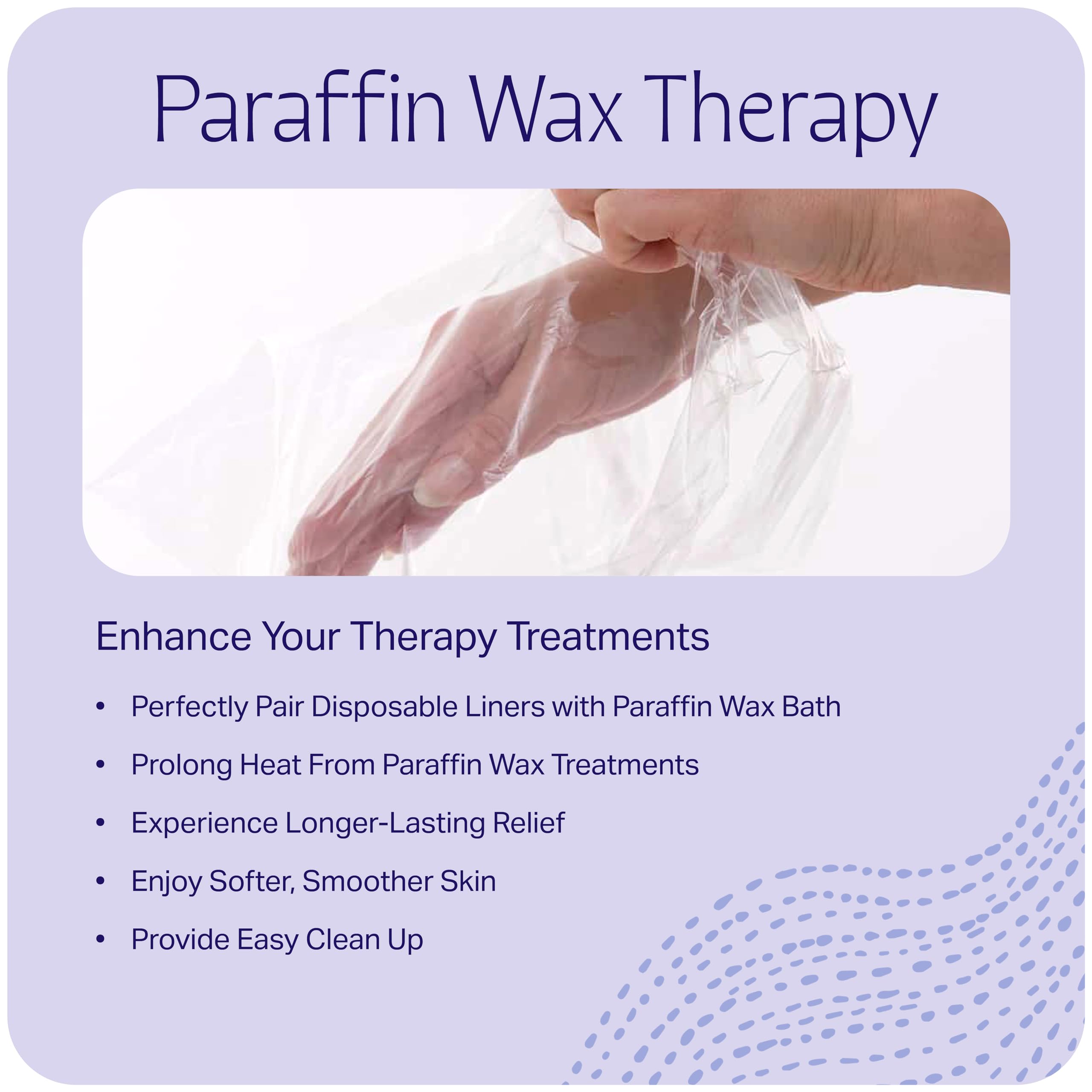 Therapeutic paraffin wax application using a disposable protective sleeve on hand