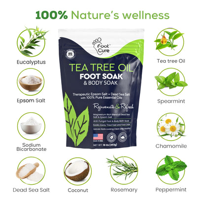 Foot Cure USA imported foot soak for cracked heels and dry skin care