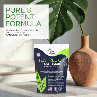 Foot Cure professional spa pedicure salts for discolored toenail care routine