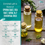 Purely Northwest foot soak lifestyle shot during foot care routine