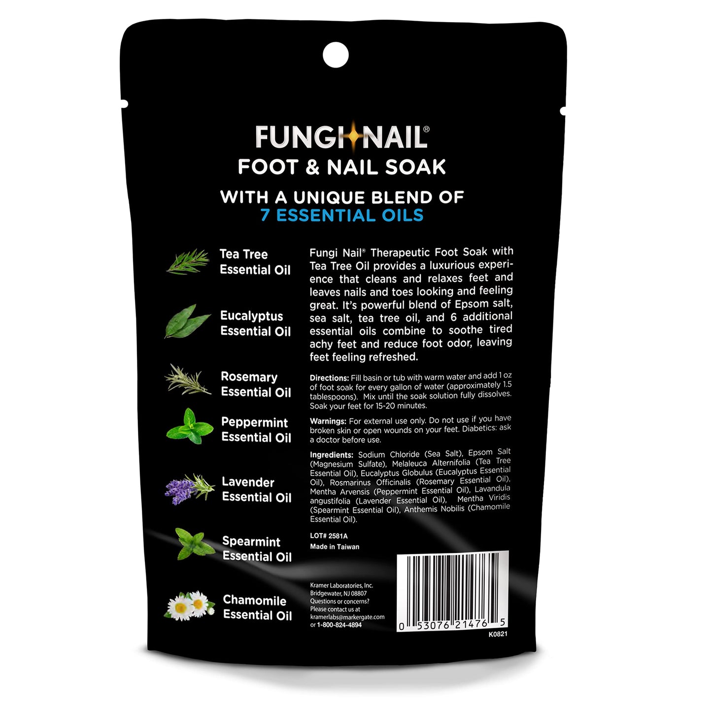 Close up of Fungi-Nail therapeutic salt texture