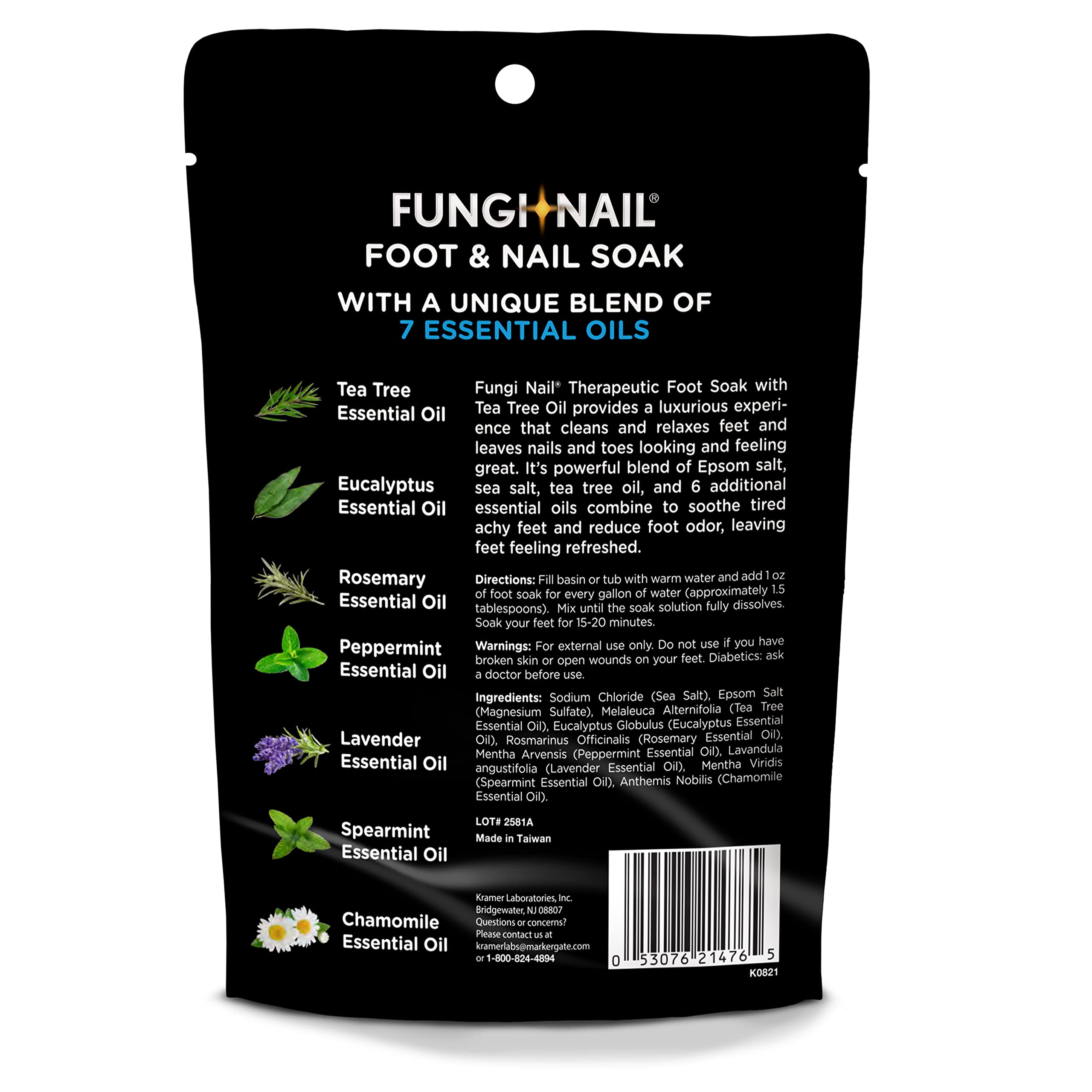 Close up of Fungi-Nail therapeutic salt texture
