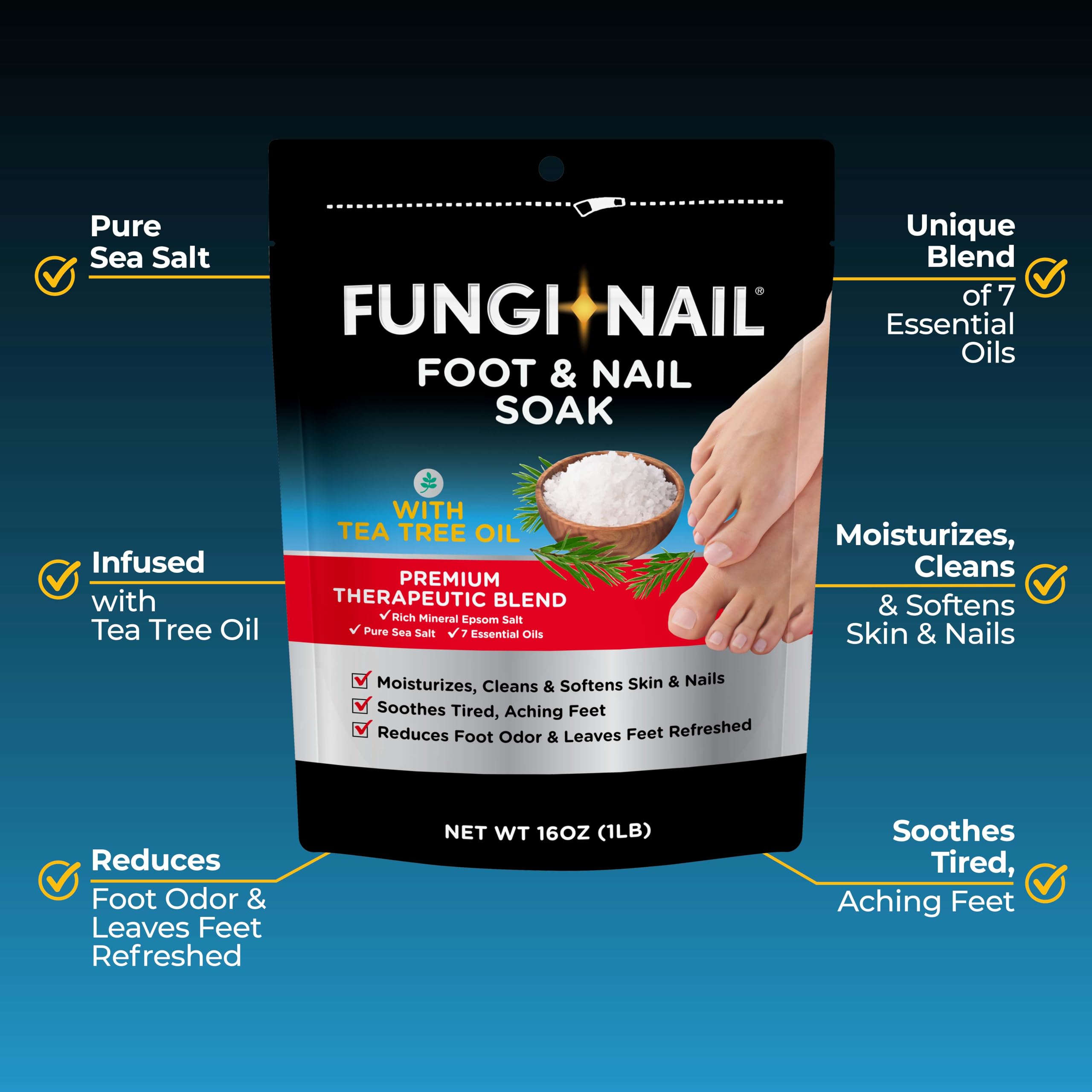 Fungi-Nail foot soak being poured into water