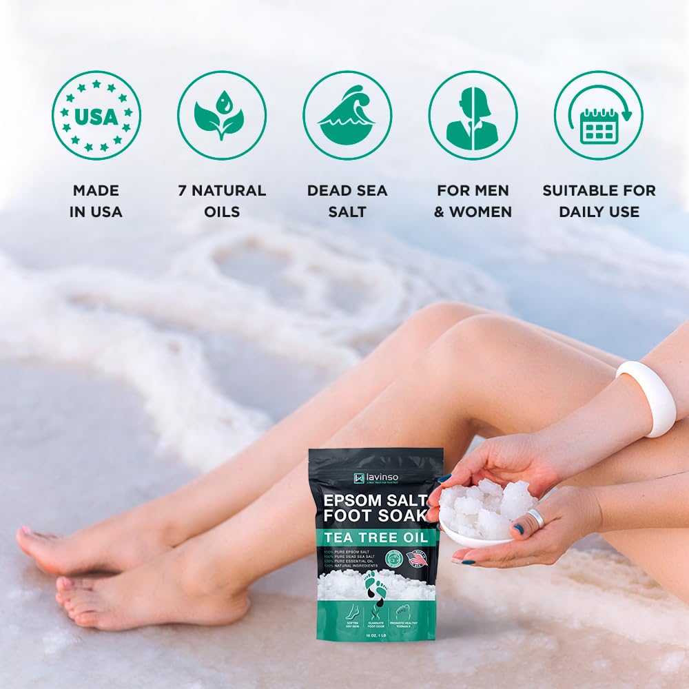Lavinso tea tree foot soak for athlete's foot relief