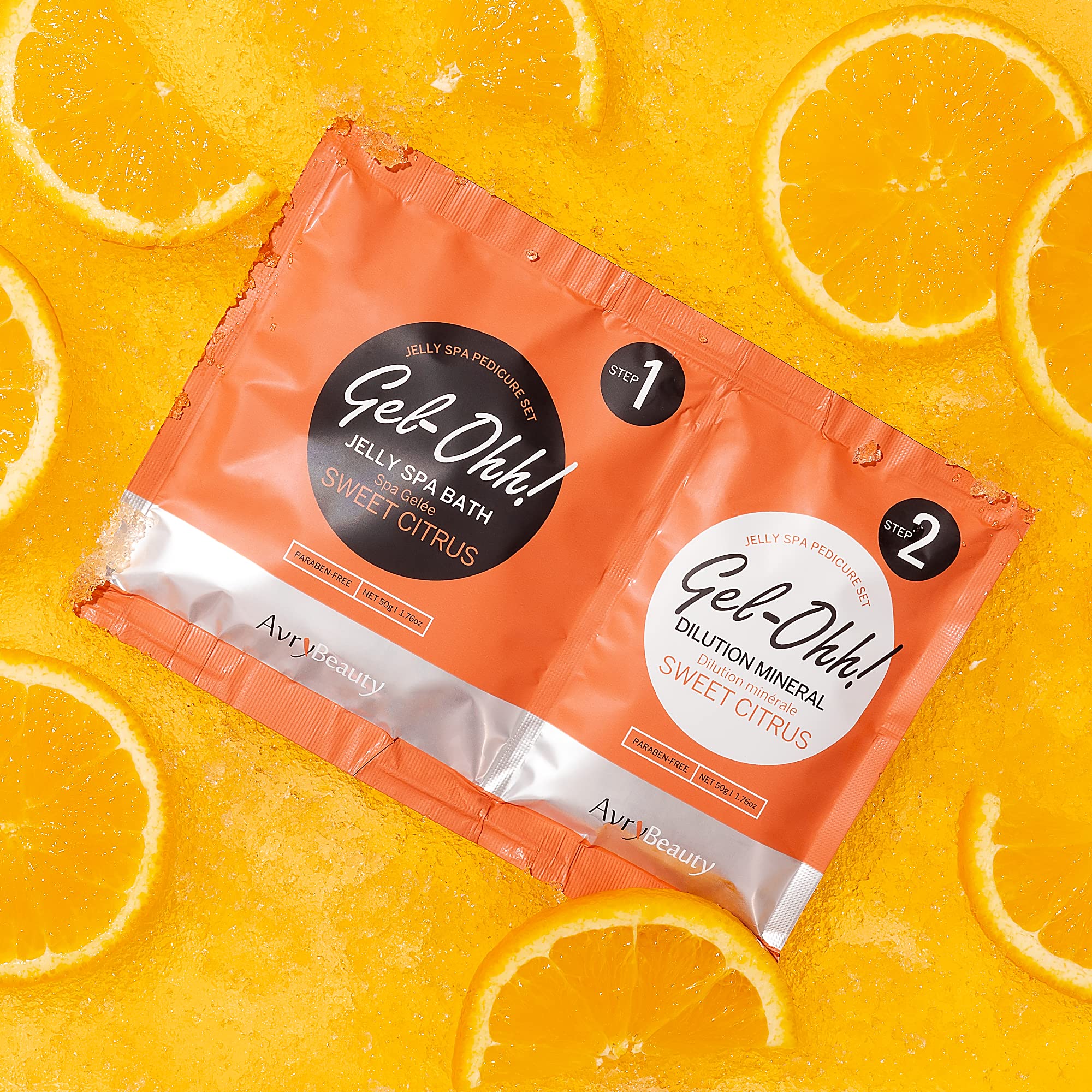 AvryBeauty Gel-Ohh Vitamin C foot spa treatment packaging