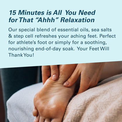 Deodorizing and exfoliating Epsom salt blend for stinky feet relief