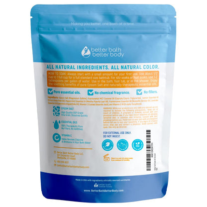 Better Bath Better Body Epsom salt foot soak crystals mixed with pure essential oils