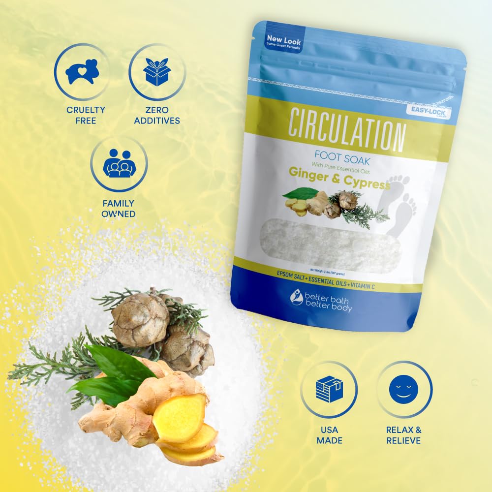 Premium USP grade foot bath salt with Vitamin C crystals to neutralize tap water impurities