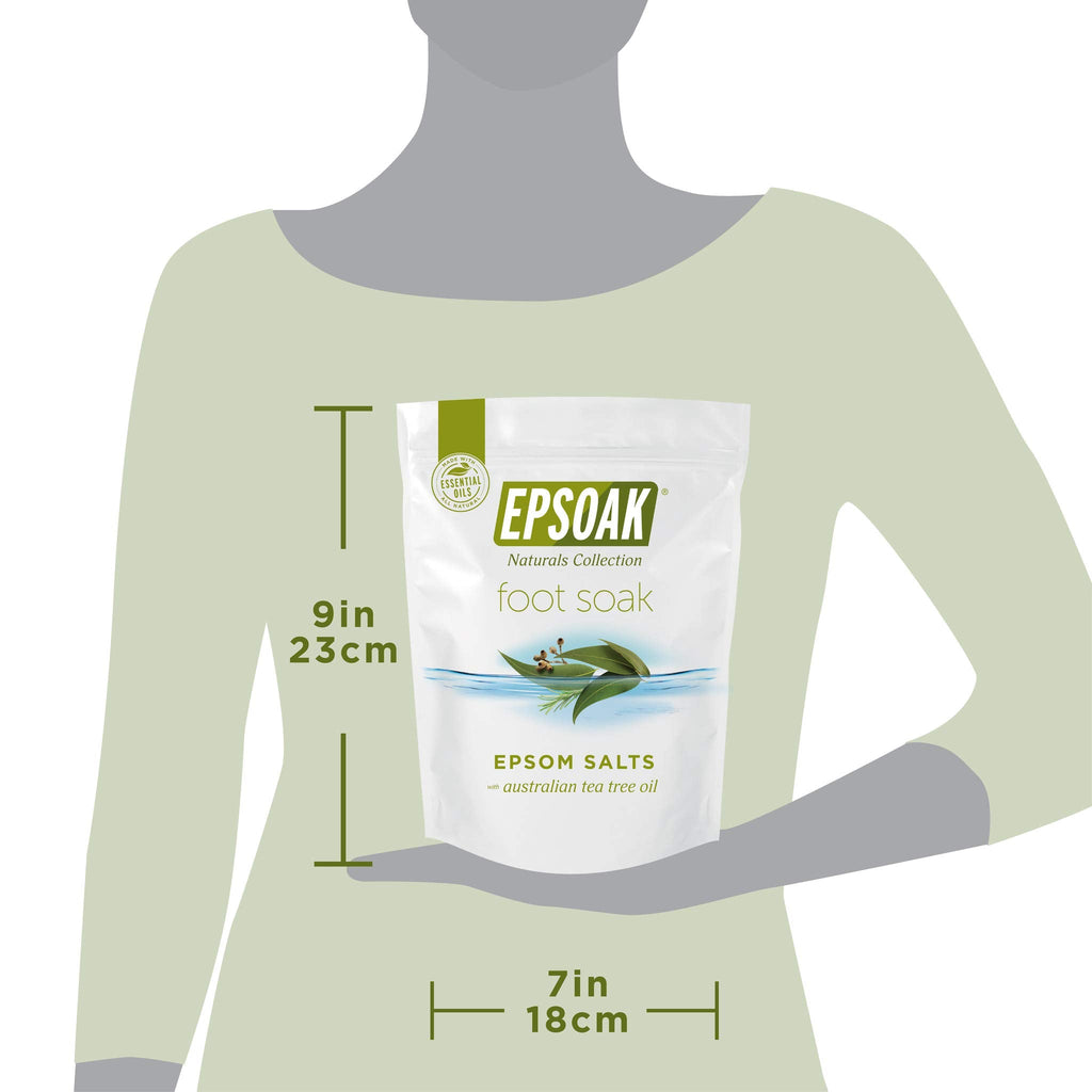 Epsoak tea tree foot soak ready for spa use