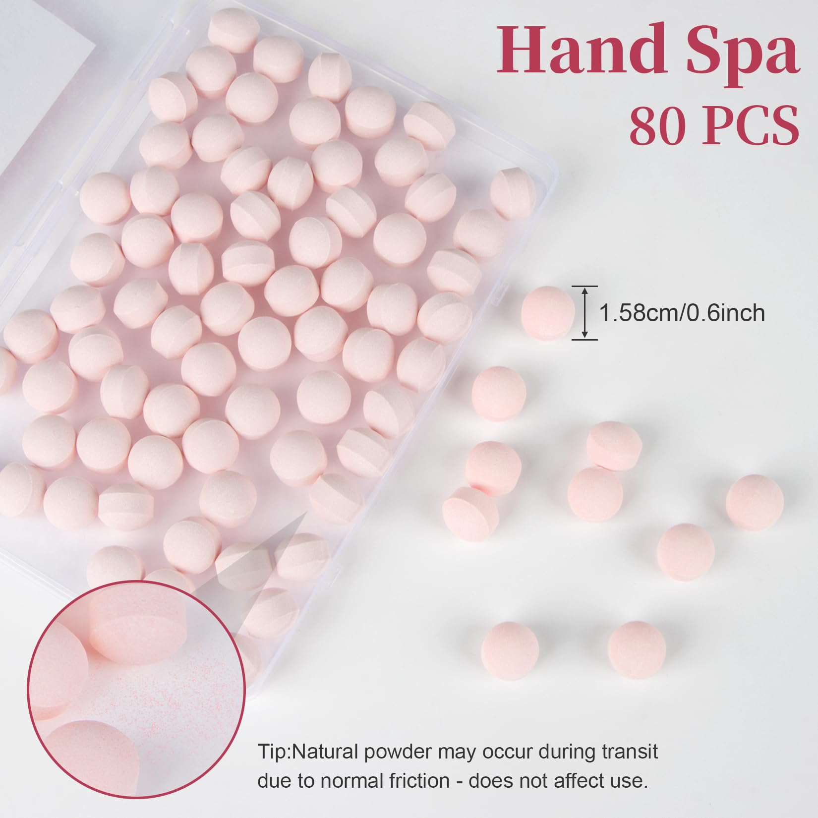 Spa Redi Manicure Spa Balls packaging showing 80 count detail