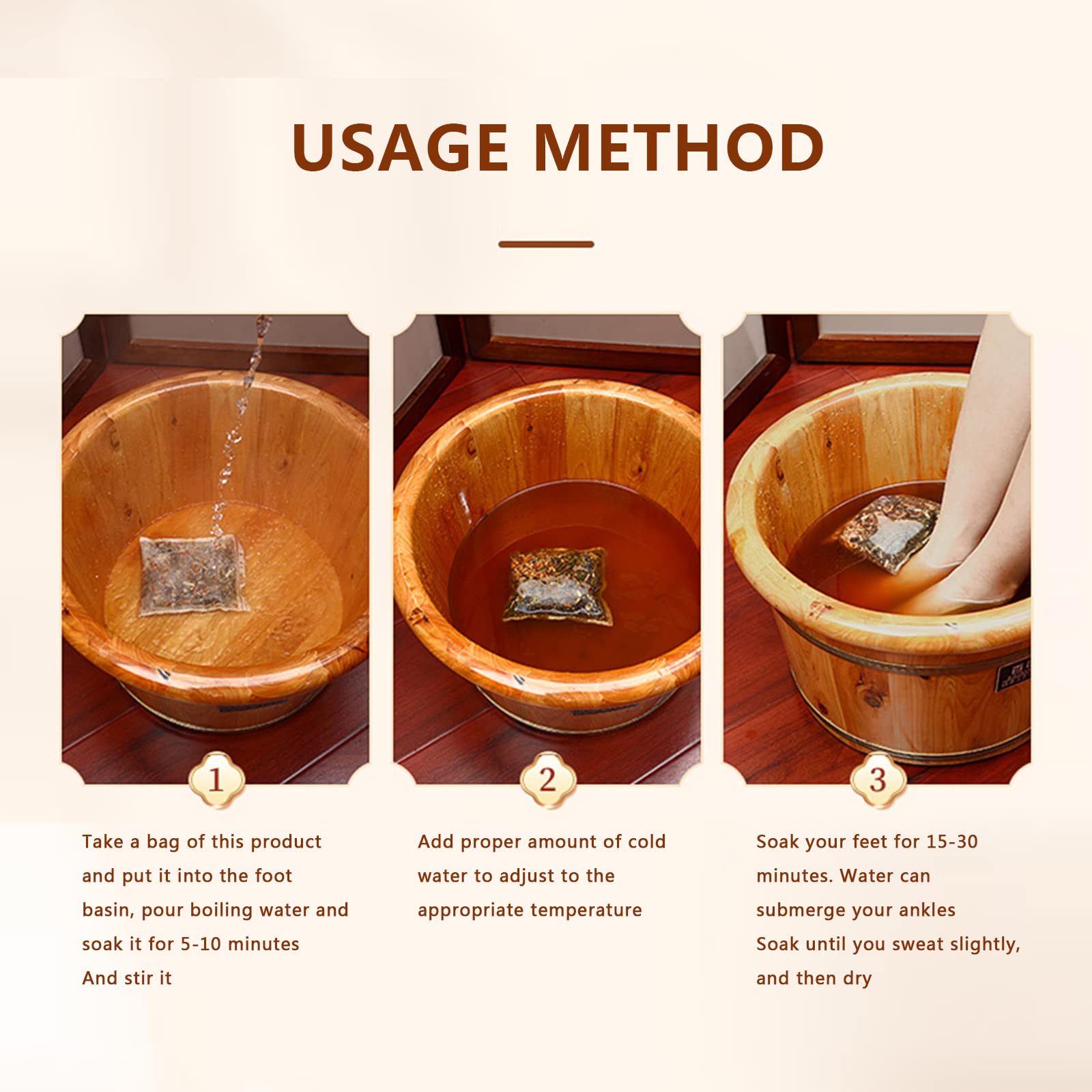 Relaxing home spa foot bath routine with herbal soak
