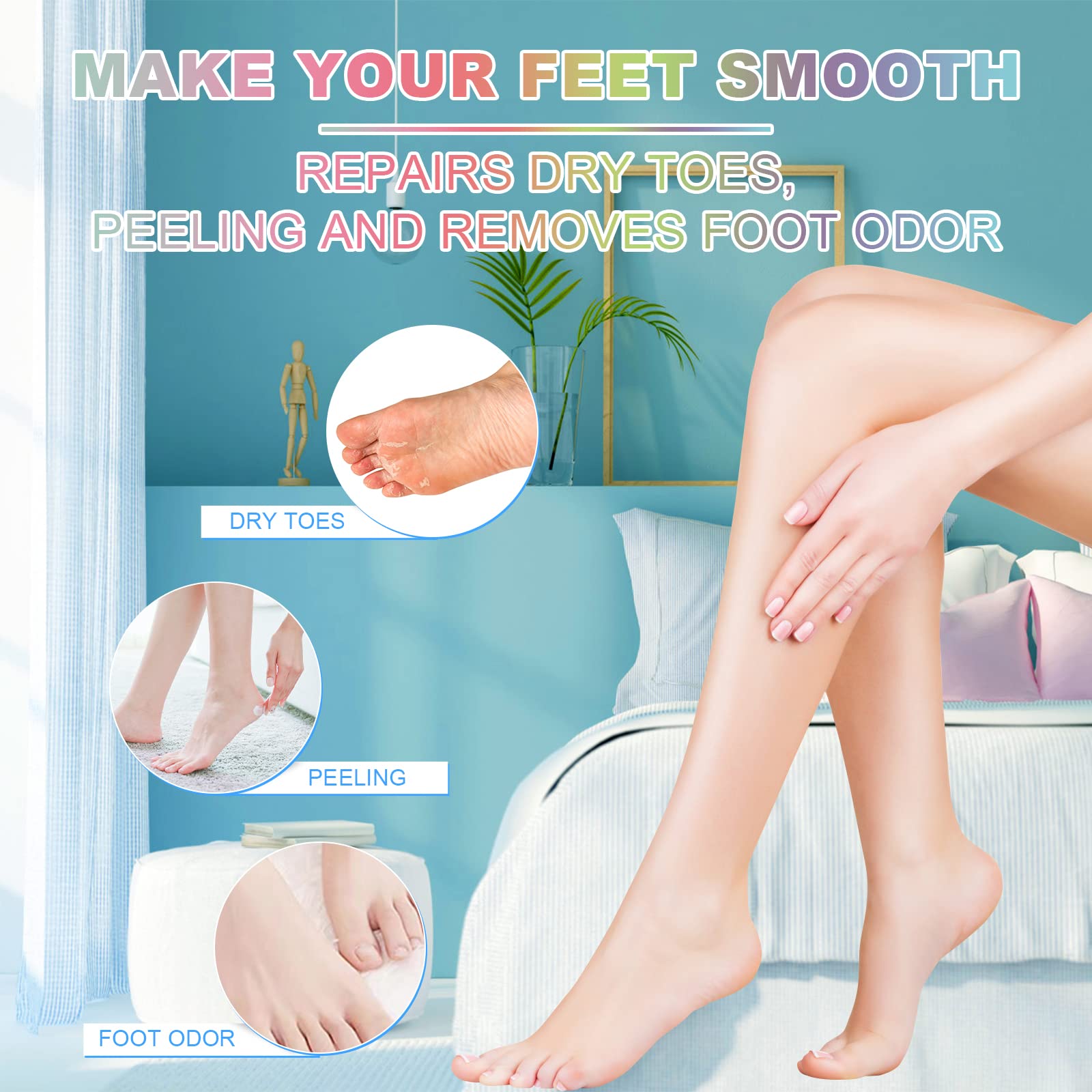 Twelve handmade essential oil foot soak bombs displayed