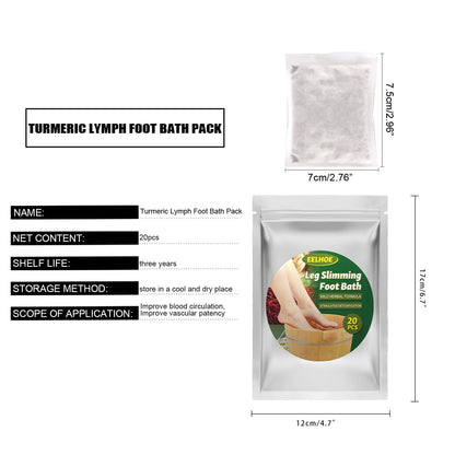 Tyemp ginger foot soak herbal bags packaging