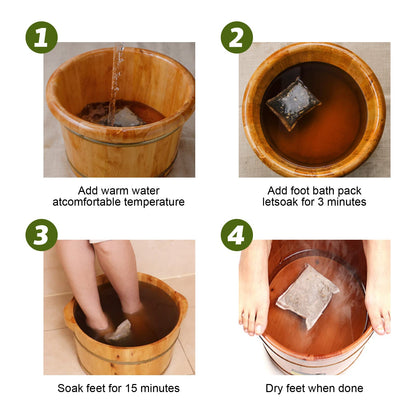 Natural mugwort and ginger herb foot soak ingredients close up