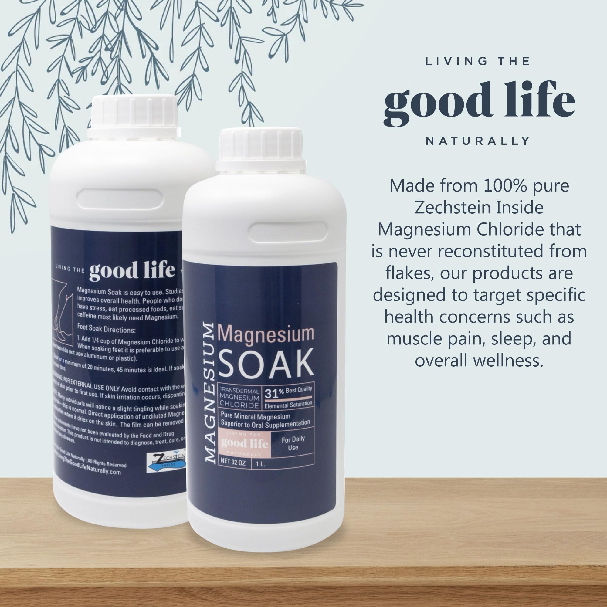 Pouring magnesium soak into a warm bath for relaxation