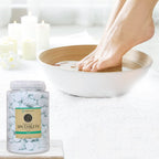 Professional salon pedicure foot soak tablets container side profile
