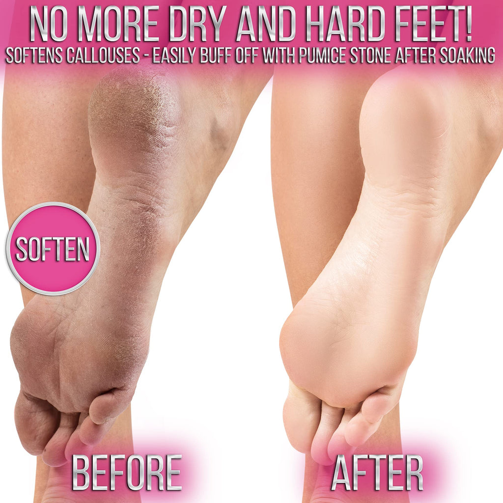 Step one jelly foot bath texture demonstration in basin