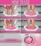 Soften dry cracked feet with crystal jelly spa soak