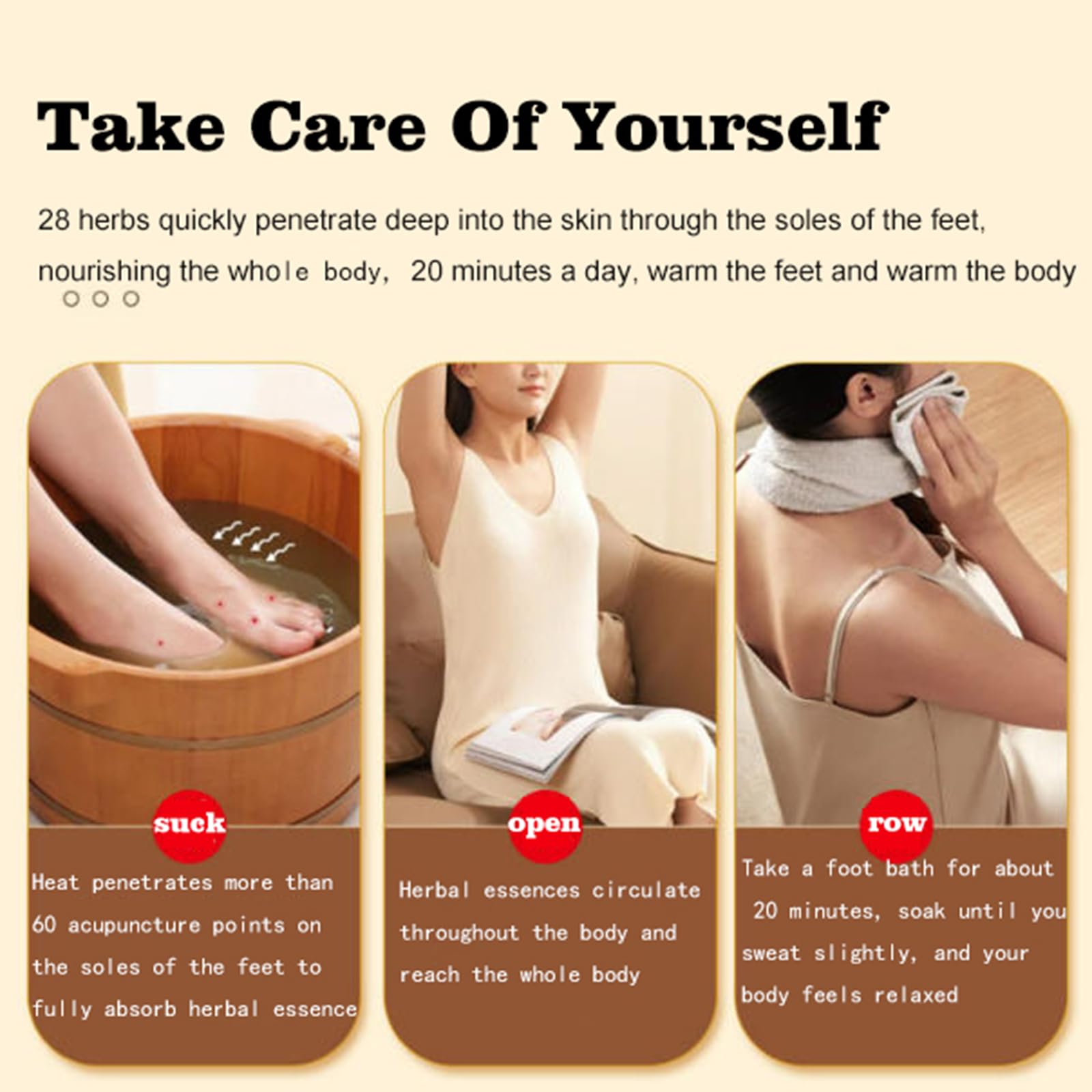 Lifestyle shot of relaxing foot bath in a basin
