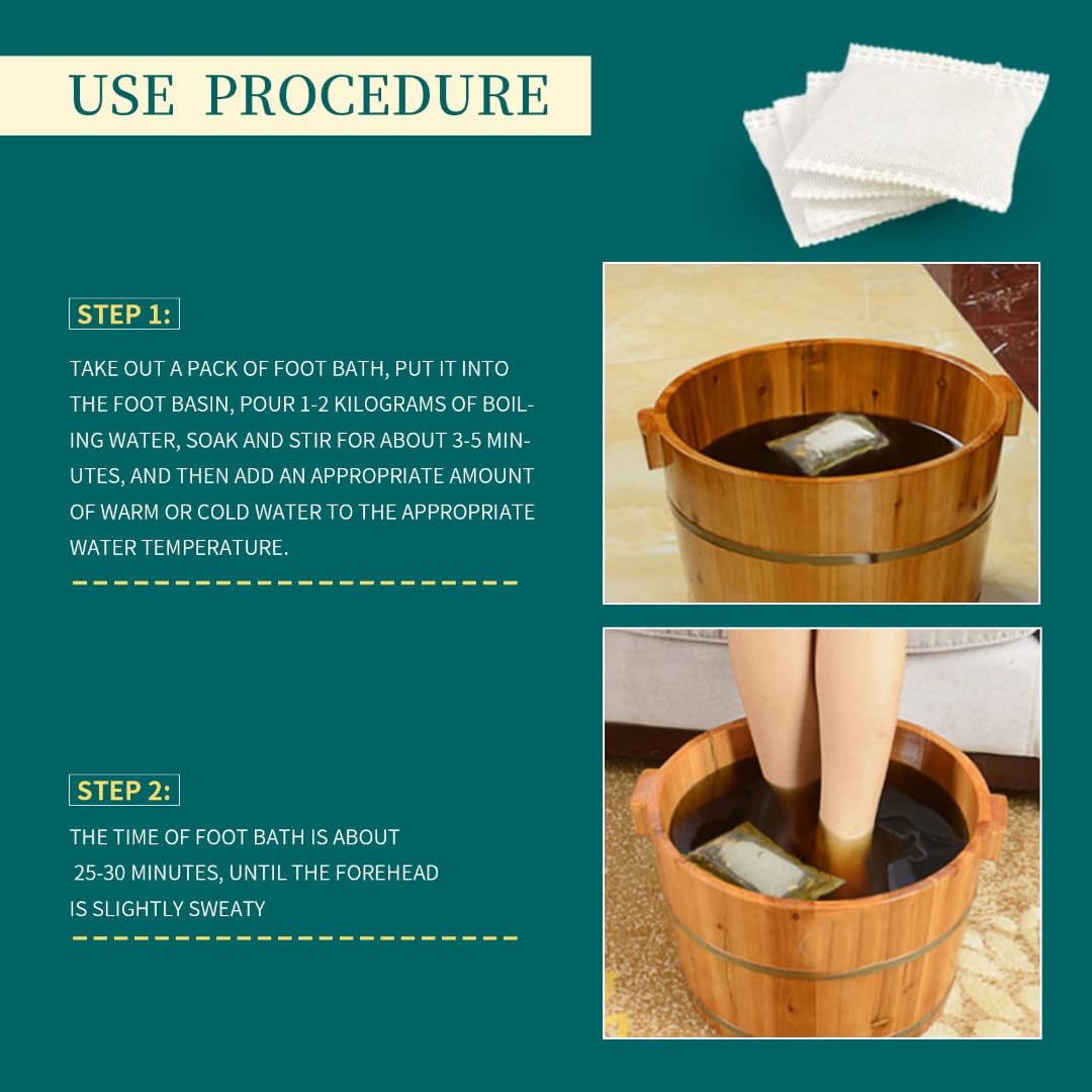 Detailed view of Orretter herbal foot soak natural ingredients