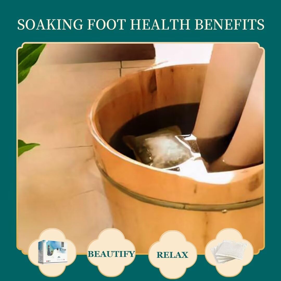 Instructions for using Orretter mugwort and ginger foot soak bags
